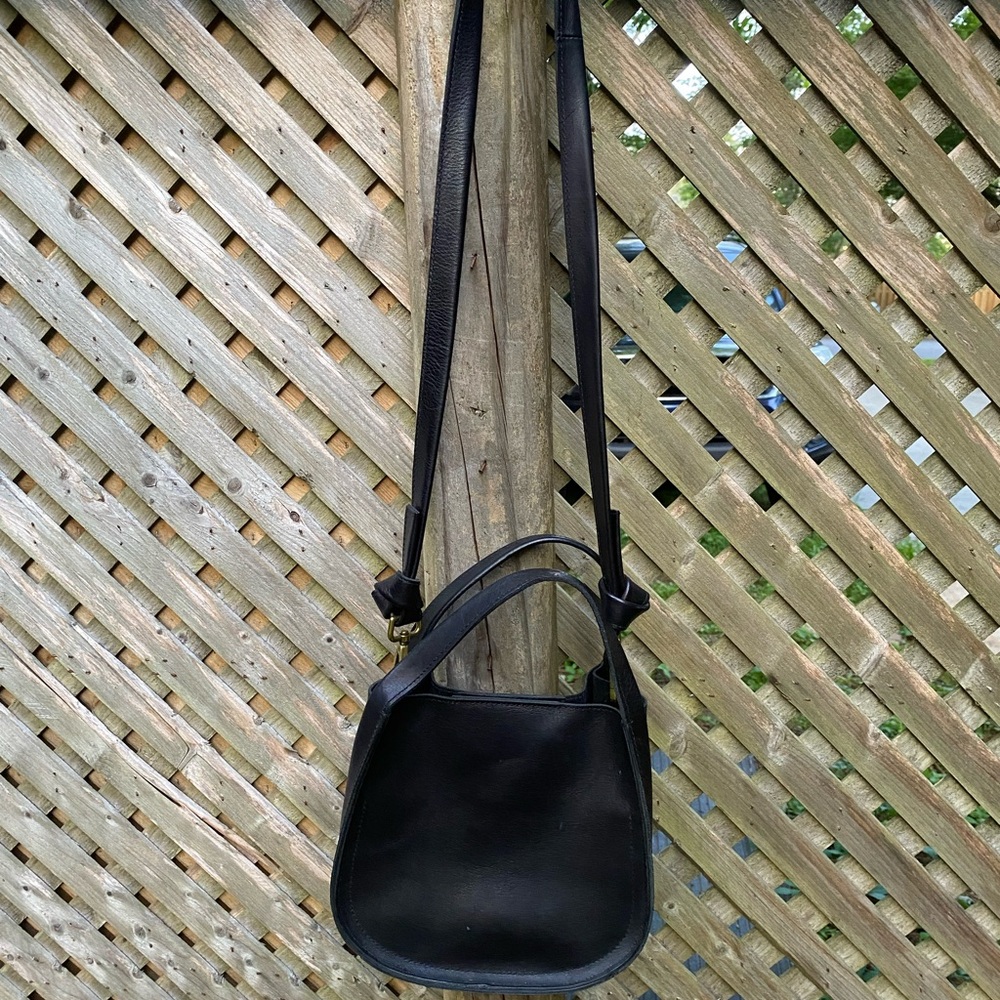 Madewell Black Leather Shoulder Bag